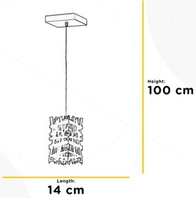 Lustră pe cablu ONLI FORESTA 1xE27/15W/230V negru