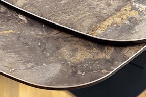 Masa Extensibila cu Blat Ceramic, Taupe, PAPILLON 180-220-260cm