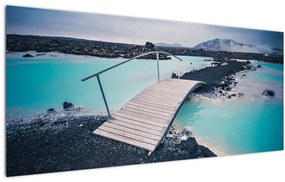 Tablou cu pod din lemn (120x50 cm)