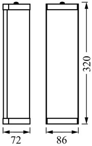 Osram - Aplica de perete pentru baie BATHROOM CLASSIC 2xE14/12W/230V IP44