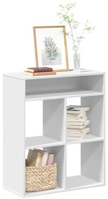 vidaXL Bibliotecă, alb, 66x31x80 cm, lemn prelucrat