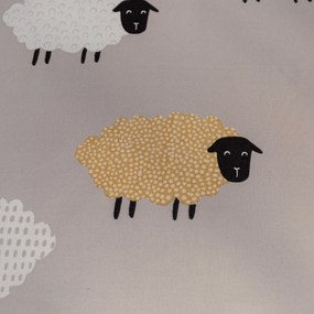 Lenjerie de pat din microfibra SHEEP DREAM gri Dimensiune lenjerie de pat: 70 x 90 cm | 140 x 200 cm