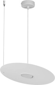 Lustră suspendată pe cablu PIATTO 1xGX53/15W/230V, Ø 35 cm, albă