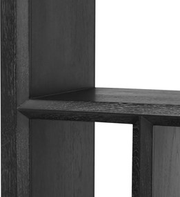 Raft din lemn design LUX Marguesa gri carbune 111661 HZ