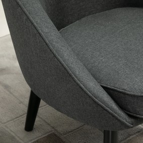 HOMCOM Fotoliu Modern cu Huse Detasabile, Gri | Aosom Romania