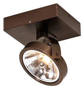 Spotlight de design bronz închis rotativ și înclinabil - Go