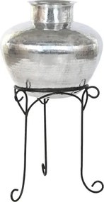 Vază decorativă, stil modern elegant, culoare argintiu, din aluminiu, „Silver”