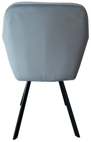 Scaun de sufragerie Zevas (gri + negru). 1064637