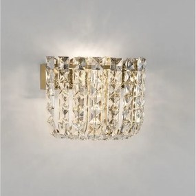 Aplica de perete LED auriu, cristale sticla CELYSIA