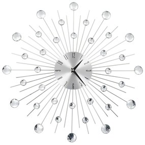 vidaXL Ceas de perete, mecanism cuarț, 50 cm, design modern