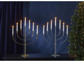 Decorațiune luminoasă de Crăciun argintie cu alimentare la priză Titus – Star Trading