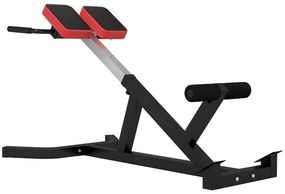 SPORTNOW Banca pentru Hiperextensii, Scaun Roman cu Inaltime Reglabila pentru Spate, Tors, Brate, Negru