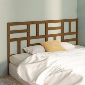 818213 vidaXL Tăblie de pat, maro miere, 206x4x104 cm, lemn masiv de pin
