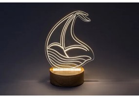 Veioză LED de masă pentru copii AKALI LED/2W/5V 3000K fag barcă Rabalux 76001