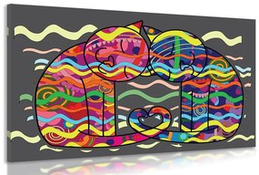Tablou pisici îndrăgostite în stil pop art
