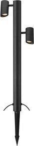 Markslöjd 108486 - Lampă LED de exterior GARDEN24 2xLED/6W/24V 99 cm IP44 neagră