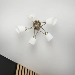Lustră aplicată DONNA 5xE27/60W/230V patină