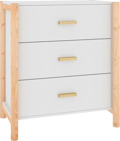 vidaXL Servantă, alb, 62x38x70cm, lemn prelucrat