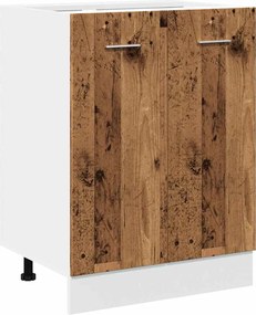 vidaXL Dulap inferior “Lyon”, lemn vechi, 60x46x81,5 cm