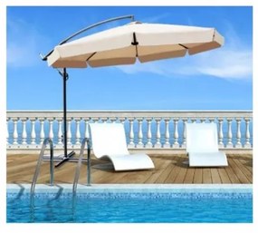 Umbrelă verde deschis pliabilă de grădină 350cm