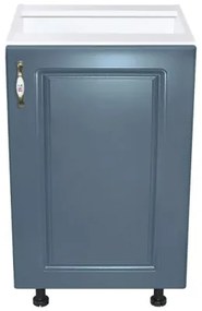 Corp inferior 50 cu 1 usa Zebra MDF Albastru drept