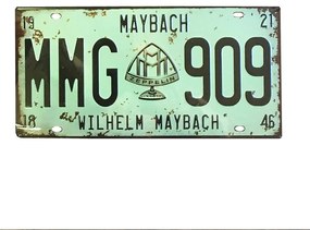 Placuta inmatriculare decorativa Maybach 30x15cm, Metal