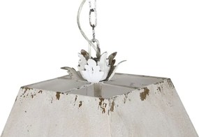Lustră suspendată din metal, negru antichizat, 37,5×37×73,5 cm, „Viena"