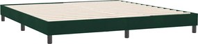 vidaXL Cadru de pat fără saltea, verde închis, 180x210 cm, catifea