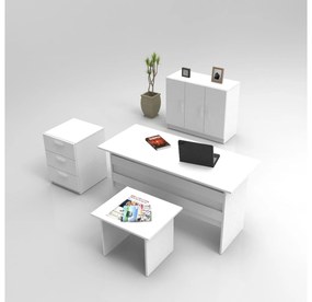 Set mobilier birou Volgenzo 12 (alb). 1107157