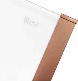 Cabina de dus SOLAR cu cadita alba 100x80 cm cupru periat