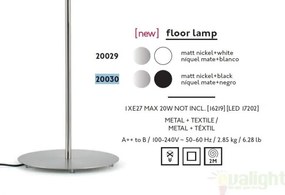 Lampadar / Lampa de podea moderna neagra, VOLTA 20030