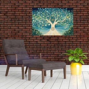 Tablou – Arbore magic cu spirale (90x60 cm)