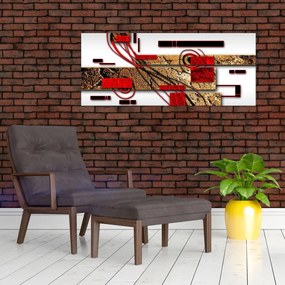 Tablou cu abstracție (120x50 cm)