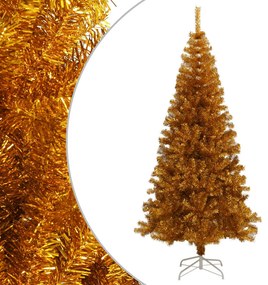 Pom de Craciun artificial cu suport, auriu, 180 cm, PET Auriu, 180 cm, 1
