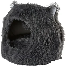 Culcus pufos pentru caine/pisica CUSHY 45x35 cm, gri