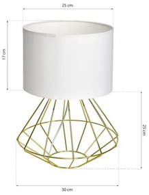 Lampă de masă LUPO 1xE27/60W/230V