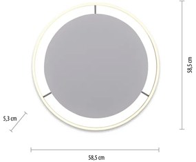 Leuchten Direkt 15392-95 - LED plafonieră RITUS 30W/230V cu dimmer, crom