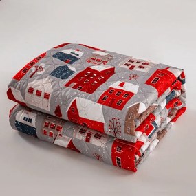 Cuvertura de pat WINTER COTTAGE, gri Dimensiune: 220 x 240 cm