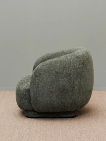 Fotoliu pivotant, verde, stofa, Moeraki