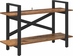 vidaXL Raft pentru cărți Lemn Vechi 100 x 33,5 x 64 cm Lemn compozit