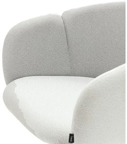 Scaun de sufragerie gri deschis tapițat Add – Teulat