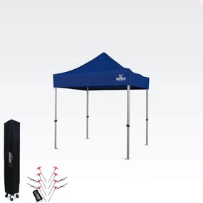 Stand de vânzare din aluminiu pliabil fără pereți | BRIMO Exclusive Alu 2x2m - fără pereți - Albastru