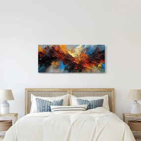 Tablou - Textura culorii (120x50 cm)