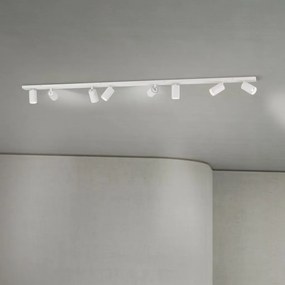 Plafoniera cu 8 Spoturi stil minimalist modern SEAN alb