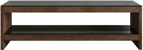Comoda TV TV301, nuc, lemn/sticla, 140x40x45 cm