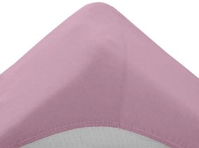 Cearsaf Jersey EXCLUSIVE cu elastic 180 x 200 cm roz Gramaj (densitatea fibrelor): Lux (190 g/m2)