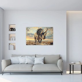 Tablou - Triceratops (90x60 cm)