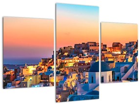 Tablou - Santorini în amurg (90x60 cm)