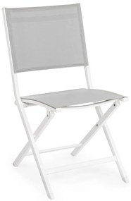 Scaun de grădină alb din metal Elin – Bizzotto