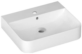 Isvea - Lavoar pentru blat/suspendat SOTT AQUA 60,5x50 cm ceramică/alb